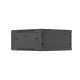 17. LANBERG SZAFA INSTALACYJNA RACK WISZĄCA 19" 4U 600X600 CZARNA DRZWI METALOWE (FLAT PACK)