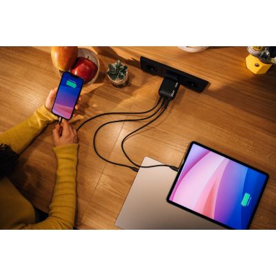 12. Verbatim GaN Charger 100W Uniwersalne Czarny Prąd przemienny Szybkie ładowanie Wewnętrzna