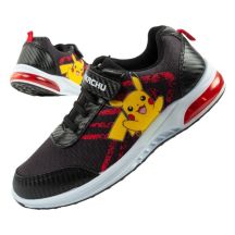 Leomil buty sportowe dziecięce sneakersy Pokemon lekkie na rzep LED czarne