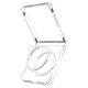 12. Etui Spigen AirSkin Mag MagSafe na Samsung Galaxy Z Flip 7 - przeroczysto-białe