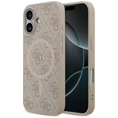 Etui Guess 4G Ring Classic Logo MagSafe na iPhone 17 - różowe
