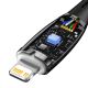 7. Kabel Baseus CADH000101 Lightning - USB-C PD 20W 480Mb/s 2m - czarny