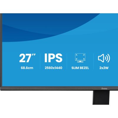29. iiyama ProLite X2791QS-B1 monitor komputerowy 68,6 cm (27") 2560 x 1440 px Quad HD LED Czarny