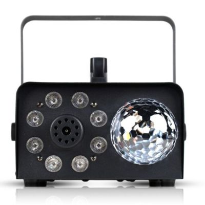 4. LIGHT4ME FOG 600W LED BALL - Wytwornica dymu/mgły efekt podświetlenia dymu/kula dyskotekowa, pilot bezprzewodowy
