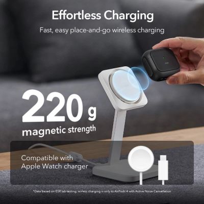 3. Etui ESR Orbit Halolock MagSafe na Apple AirPods 4 - czarne