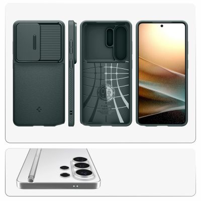 12. Etui Spigen Optik Armor na Samsung Galaxy S26 Ultra - zielone