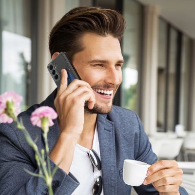 5. Etui Dux Ducis Rafi II na Samsung Galaxy S25 z podstawką i portfelem - czarne