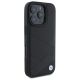 4. Etui BMW Sign Leather Crossing Lines Pattern na iPhone 16 Pro Max - czarne