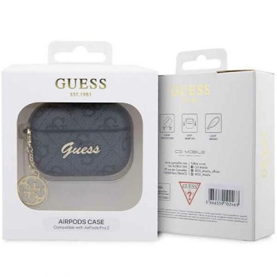 4. Etui Guess 4G Charm Collection na AirPods Pro 2 - czarne