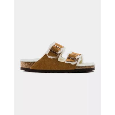 15. Klapki Birkenstock Arizona Shearling Mink W 1001135