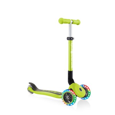 13. Hulajnoga 3-kołowa Globber Foldable Lights Lime Green Jr 437-106