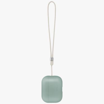 5. Etui UNIQ Lino Silicone na AirPods Pro 3 - zielone