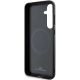 7. Etui BMW Signature Leather Textured & Line MagSafe na Samsung Galaxy S24+ - czarne