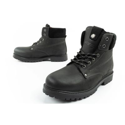8. Wrangler Arch Fur buty męskie sztyblety trzewiki eleganckie ocieplane czarne