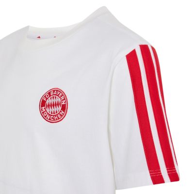3. Koszulka dla dzieci adidas FC Bayern Muenchen biało-czerwona KG2591