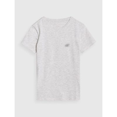 6. T-shirt slim gładki damski 4F 4FWMM00TTSHF2673-27M