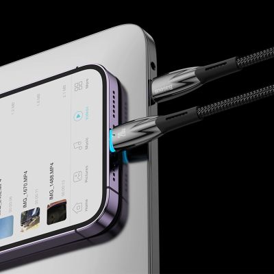 21. Kabel Baseus CADH000101 Lightning - USB-C PD 20W 480Mb/s 2m - czarny
