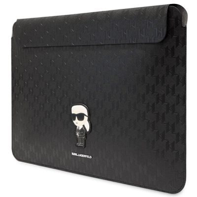 2. Pokrowiec Karl Lagerfeld Saffiano Monogram Ikonik na laptopa 16" - czarny