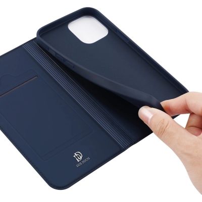 8. Dux Ducis Skin Pro kabura etui pokrowiec z klapką iPhone 13 Pro niebieski