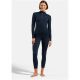 5. Bluza termoaktywna damska Odlo Merino 200 BL Top Turtle Neck LS Half Zip - dark sapphire rozmiar: m