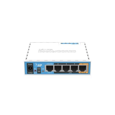 4. Router WiFi 4 Mikrotik hAP (RB951Ui-2nD) 2,4GHz(2x2) 5p