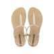 Ipanema Sandal Class sandały japonki damskie lekkie beżowe ze złotym