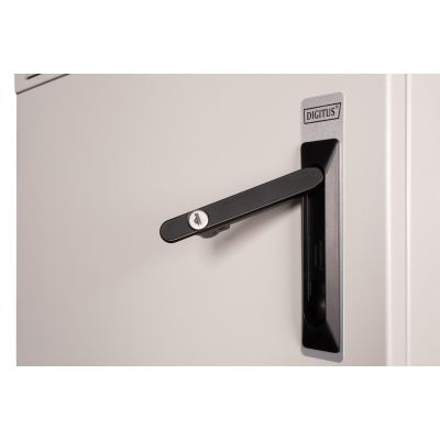 4. Digitus Szafa sieciowa wisząca 19" 7U rack 600x450, drzwi pełne, szary, niedzielona, złożona, IP55, 100kg