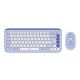 2. Logitech Pop Icon Combo klawiatura Dołączona myszka Uniwersalne Bluetooth QWERTY Turecki Liliowy, Biały