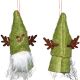 14. ZAWIESZKA DEKORACYJNA ŚWIĄTECZNA 9CM MIKOŁAJ ZIELONY