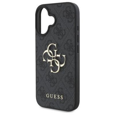 6. Etui Guess 4G Big Logo na iPhone 16 Plus - czarne