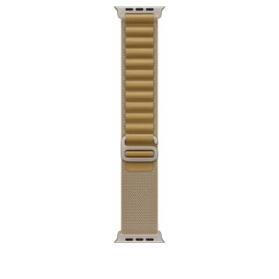 Pasek Apple MXN13ZM/A 49mm Tan Alpine Loop - S - Natural Titanium Finish