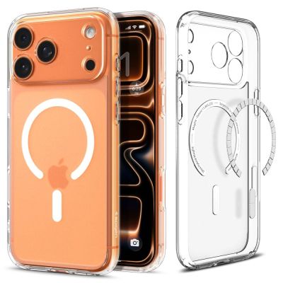 8. Etui Spigen Ultra Hybrid MagSafe na iPhone 17 Pro - białe