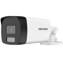 Hikvision DS-2CE17D0T-LFS(2.8mm) 2 MP kamera Bullet z inteligentnym hybrydowym oświetleniem i dźwiękiem, stałoogniskowa