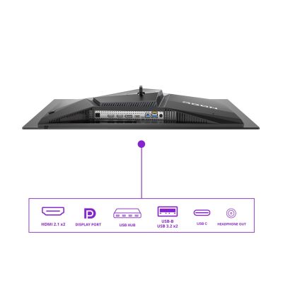 8. Monitor AOC AG276UZD 27" Wyświetlacz QD-OLED UHD 16:9 240 Hz 0,03 ms 3840 x 2160 pikseli 2 porty HDMI Czarny