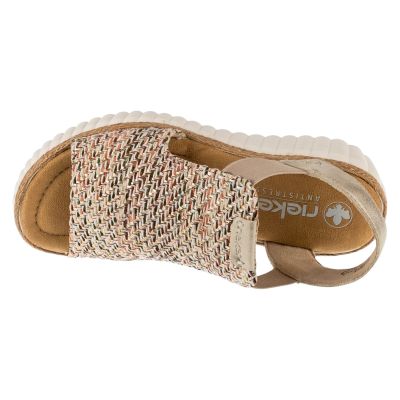 3. Rieker Sandals 69172-60 Beżowe 36