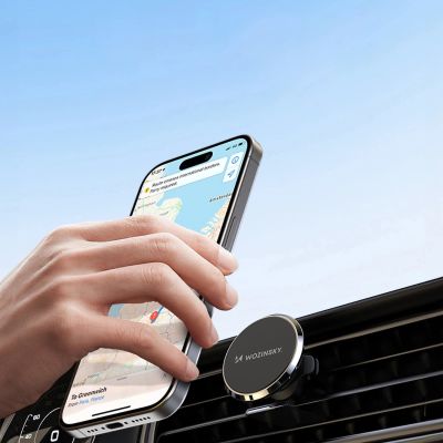 12. Uchwyt Wozinsky WUMKO na telefon magnetyczny na kratkę nawiewu do samochodu - czarny