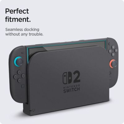 10. Szkło hartowane Spigen Glas.Tr ”EZ FIT” 2-pack na Nintendo Switch 2 - przezroczyste