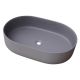 WASHBASIN TRAPANI 600X380X125 MATT GREY