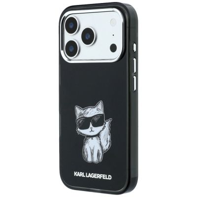 2. Etui Karl Lagerfeld IML Choupette Body Sketch Print MagSafe na iPhone 17 Pro Max / 18 Pro Max - czarne