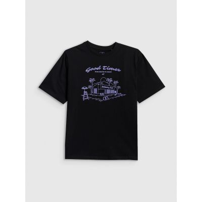 5. T-shirt bawełniany chłopięcy 4F 4FJRSS26TTSHM3907-20S