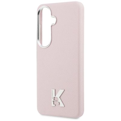 6. Etui Karl Lagerfeld K Metal Logo MagSafe na Samsung Galaxy S26 - różowe