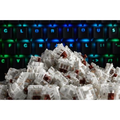3. Przełączniki Glorious Gateron Brown (120 sztuk)