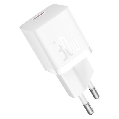2. Miniładowarka sieciowa Baseus GaN5 30W USB-C - biała