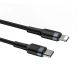 4. Kabel Baseus CATLKLF-G1 Lightning - USB-C PD QC 18W 480Mb/s 1m - czarno-szary