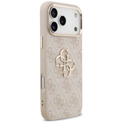4. Etui Guess 4G Big 4G Classic Logo na iPhone 17 Pro Max - różowo-złote