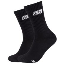 Skechers 2pk Tennis Cushioned Socks SK41041-9999 Czarne 35-38