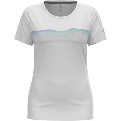 Koszulka z krótkim rękawem damska ODLO F-Dry Ridgeline T-Shirt Crew Neck s/s biała