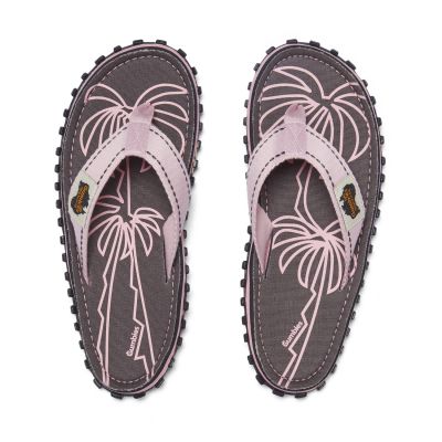 Gumbies japonki unisex ISLANDER FLIP-FLOP PALM LEAF PINK