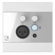 Panel ścienny AUDAC WP225/W, XLR mic + 3,5 mm jack + BT, biały