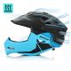 13. Kask rowerowy full-face Meteor Hydra M 55-58 cm czarny/niebieski
